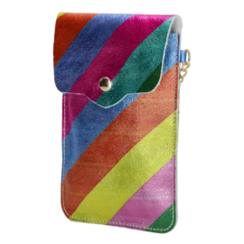 Charm London Anna telefoontasje regenboog