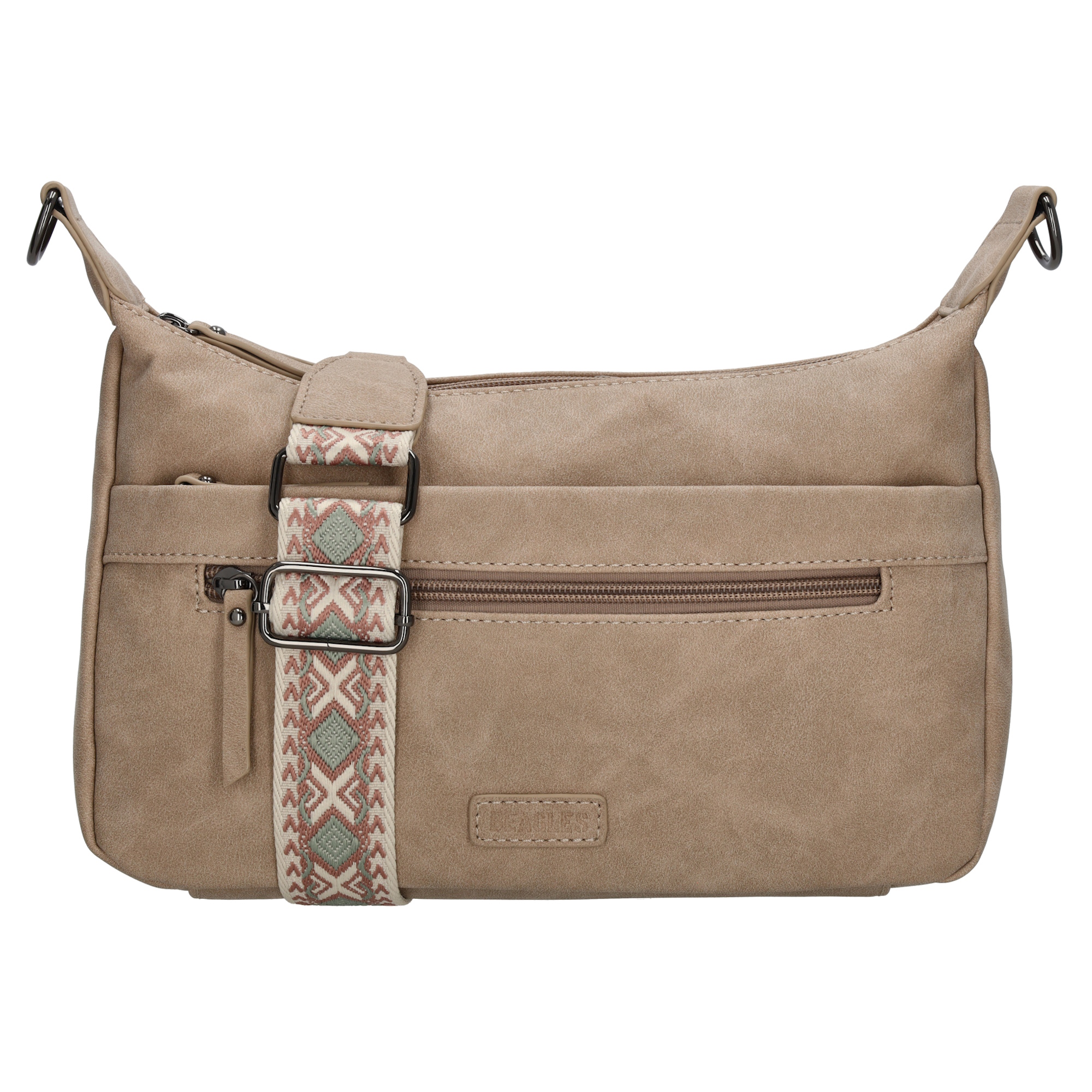Beagles Malaga schoudertas licht taupe