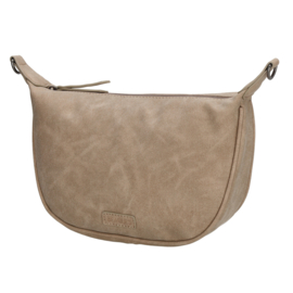 Beagles Malaga schoudertas licht taupe