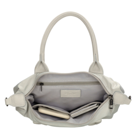 Charm London Buckingham mono handtas licht grijs