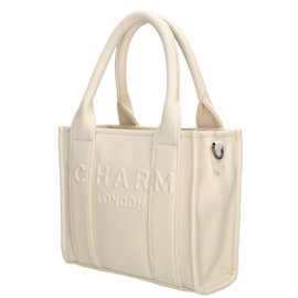 Charm London bond handtas natuur gebroken wit