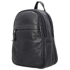Hide & Stitches Porto lederen handtas donker blauw