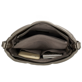 Charm London Manchester schoudertas pewter