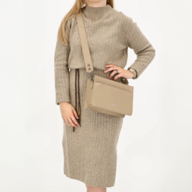 Charm London Princeton schoudertas licht taupe