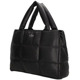 Charm London Manchester shopper zwart
