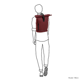 Daniel Ray Highlands rugzak burgundy