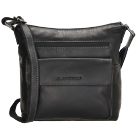 Hide & Stitches Japura schoudertas zwart