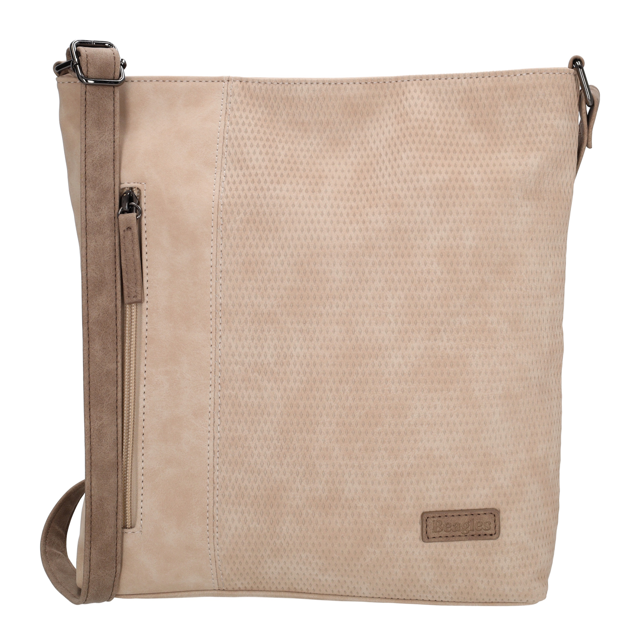 Beagles schoudertas licht taupe