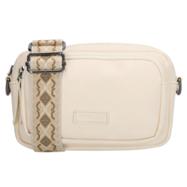 Beagles schoudertas Malaga licht crème