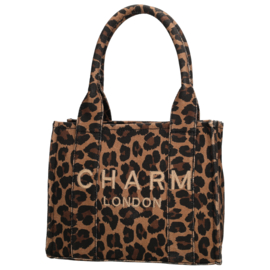 Charm London Bond Avenue shopper luipaard