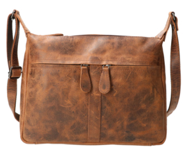 Leather Design schoudertas hunter