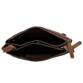 Hide & Stitches Westland schoudertas cognac