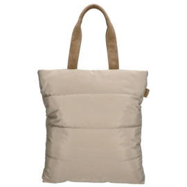 Zebra Elske shopper licht taupe