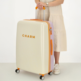 Charm London travel koffer beige-multi