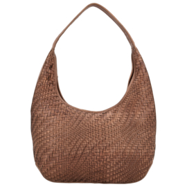 Hide & Stitches lederen schoudertas bruin