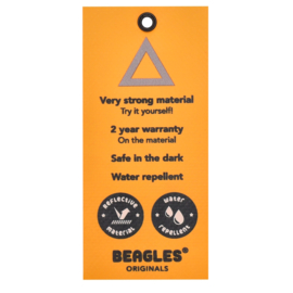 Beagles Originals Tokyo waterproof schoudertas lichtgrijs