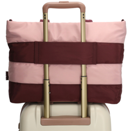 Zebra Trends Elske laptoptas bordeaux streep oud roze
