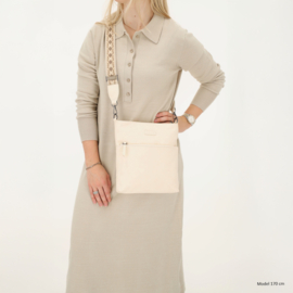 Beagles Malaga schoudertas crème