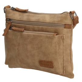 Beagles schoudertas Brunete licht taupe