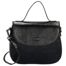 Charm London Kingsway schoudertas zwart