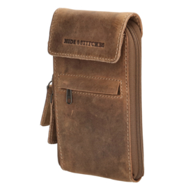 Hide & Stitches Idaho telefoontasje bruin