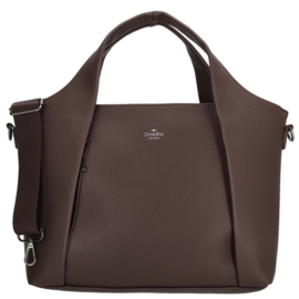 Charm London Mulberry street handtas donker bruin