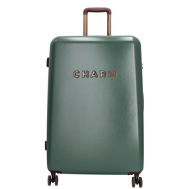 Charm London travel koffer donkergroen
