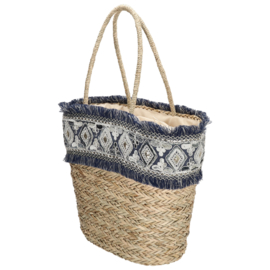 PE-Florence Natural life rieten strandtas