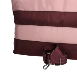 Zebra Trends Elske shopper streep bordeaux oud roze