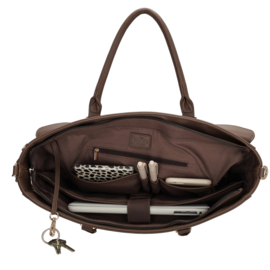 Charm London Cambridge laptoptas mokka