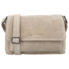Hide & Stitches Brazos lederen schoudertas zand