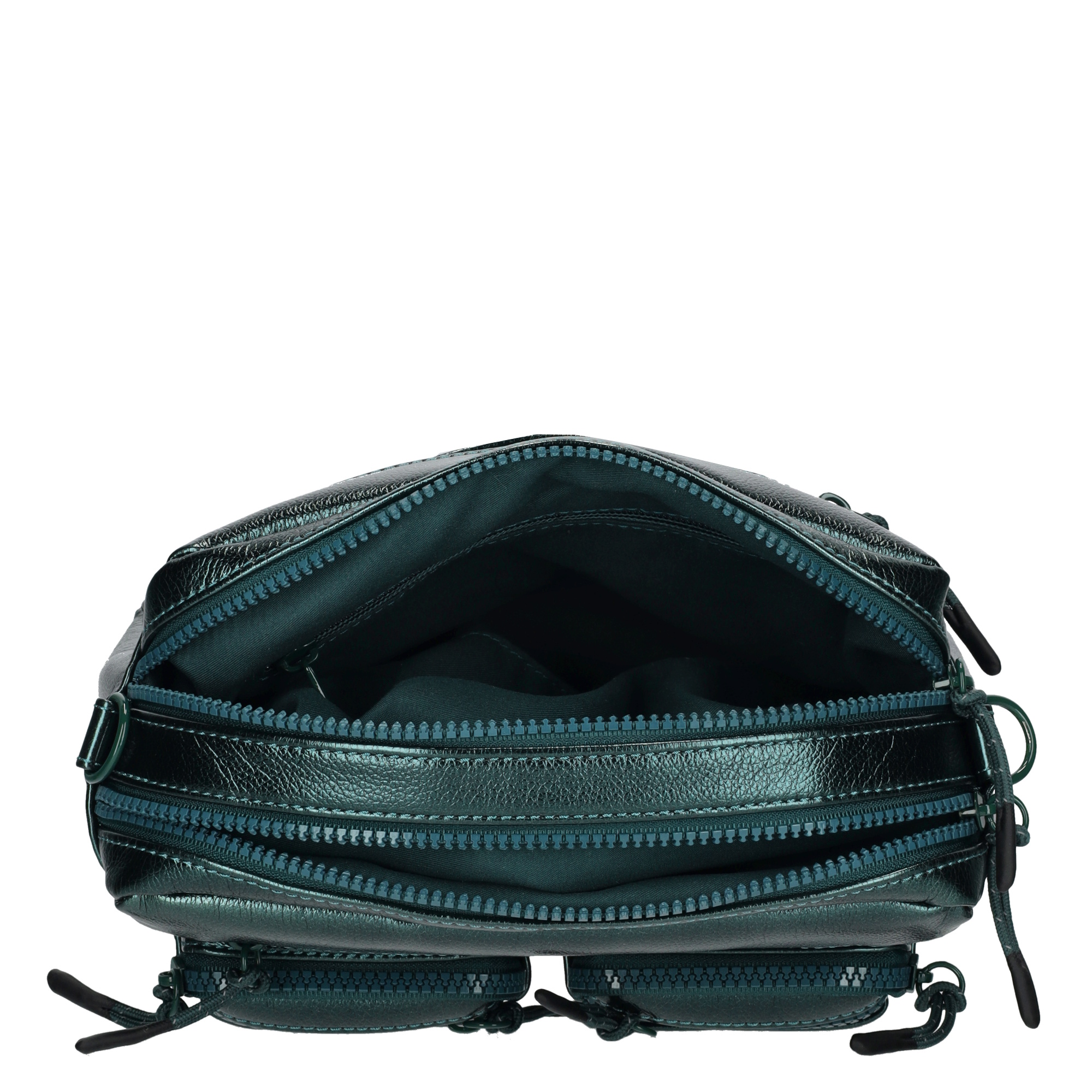 Enrico Benetti Celine crossbody tas metellic green