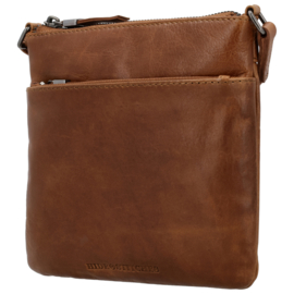 Hide & Stitches Porto lederen schoudertas bruin