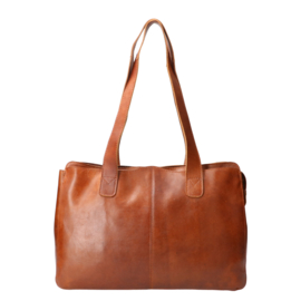 Leather Design schoudertas natural