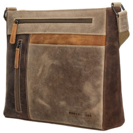 Hide & Stitches Himalaya schoudertas bruin