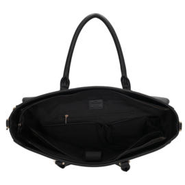 Charm London Cambridge laptoptas zwart