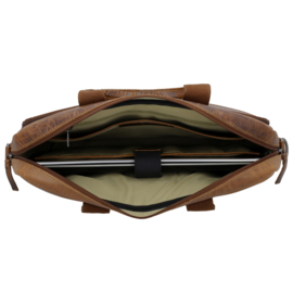 Hide & Stitches Next Navajo laptoptas bruin