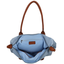 Charm London Buckingham handtas staalblauw