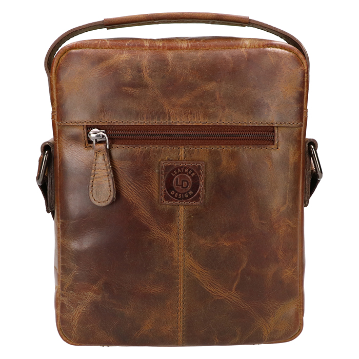 Leather Design heren schoudertas hunter