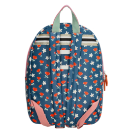Zebra Trends rugzak blauw multi bloemen