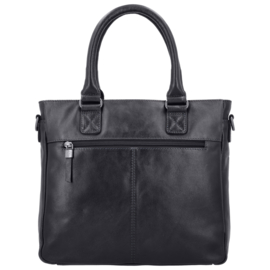 Hide & Stitches Porto lederen handtas donker blauw