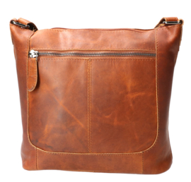 Leather Design schoudertas hunter natural