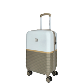 Enrico Benetti Pincetown koffer 55 cm taupe-ivoor