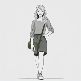 Enrico Benetti Caroline crossbody tas olijf