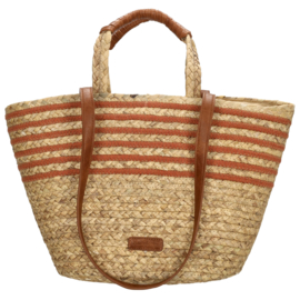 PE-Florence Natural life strandtas natrual cognac