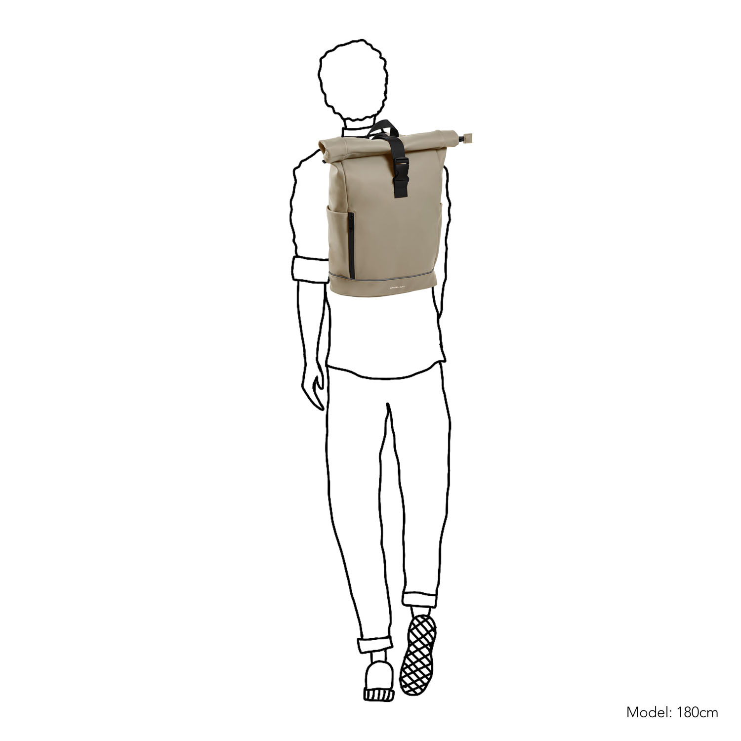 Daniel Ray Highlands rugtas khaki