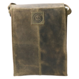 Leather Design schoudertas groen