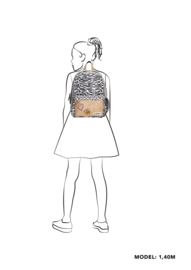 Zebra Trends rugzak wit beige