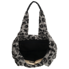 Beagles Nancy shopper luipaard zwart/grijs