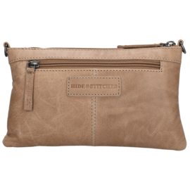 Hide & Stitches Westland schoudertas zand